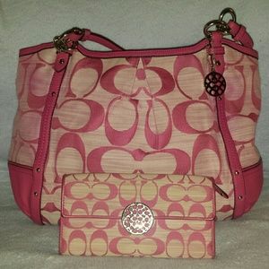 Coach Alexandria Tote with matching wallet